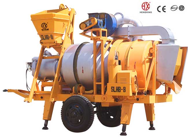 移動雙(shuāng)滾筒間歇式瀝青(qing)混合料拌和機